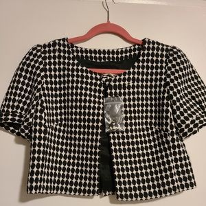 Womens Cotton/Wool blend Shrug Blazer